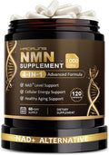 NMN Supplement, 4-in-1 Liposomal NMN 1000mg with Resveratrol, TMG & Quercetin, Supports Cellular Energy & NAD+ Level, NMNH Alternative ＆ NAD+ Supplement Precursor for Men & Women