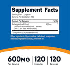 Nutricost Ashwagandha Herbal Supplement 600mg, 120 Capsules - Ashwagandha Root (2 Bottles)