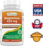 Best Naturals Alpha Lipoic Acid 300 mg & Magnesium Glycinate 425 mg