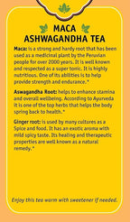 Herbal Cup Ayurveda Maca Tea, Organic Ashwagandha, No Caffeine Herbal Teas (16 Count, Pack of 1)