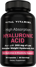 Vital Vitamins NAD+ 30 ct + Hyaluronic Acid Capsules 60 ct