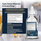 Baja Gold Liquid Ocean Trace Mineral Drops - Ionic Electrolyte Drops for Drinking Water & Food Flavor Enhancement - Mineral-Rich Saline Solution & Oral Cleanse - 4 fl oz, 30-Day Supply