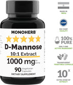 MONOHERB D-Mannose Extract 1000 mg - 90 Vegetarian Capsules