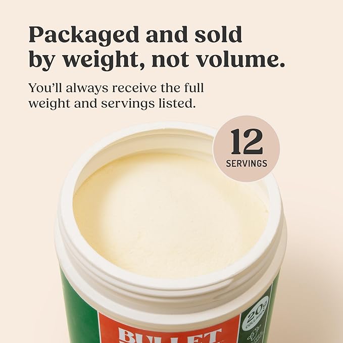 Bulletproof Unflavored Collagen Peptides Powder, 20g Grass-Fed Collagen Protein and Amino Acids for Skin, Bones and Joints, 8.5 Ounces