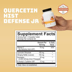 Quercetin Hist Defense Jr. By Dr. Ana Maria Temple | Natural Seasonal Support for Kids | With Quercetin, Stinging Nettle, Bromelain, NAC and Vitamin C | 60 Chewable Tablets