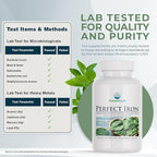 Nature's Lab Perfect Iron 25mg Dietary Supplement - Gentle Non-Constipating Formula - Supports Healthy Red Blood Cells & Energy Levels - 180 Capsules (6 Month Supply)