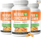 NERVE RENEW Meriva Curcumin with Black Pepper and Bioperine - Antioxidant Boost Nerve Support Supplement - 3 Pack