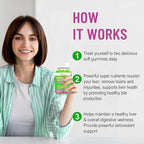 Liver Cleanse Detox Repair Gummies, Milk Thistle Gummies with Artichoke, Dandelion for Liver Support, Vegan & Non-GMO, Gelatin-Free, Apple Flavor 120ct