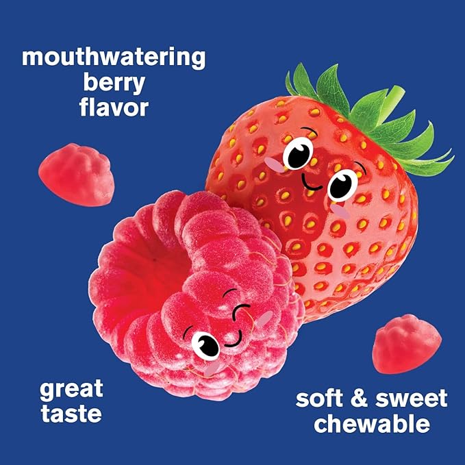 WellYeah Vitamin B12 Gummies for Kids - Boost Energy, Improve Brain Function, and Strengthen Immune System - Non-GMO, Gluten-Free - Great Tasting Berry Flavor - Easy to Chew - 60 Gummies