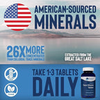 Trace Minerals ConcenTrace Trace Minerals Tablets - Daily Supplement for Overall Wellness - Natural Energy, Bone Strength, Healthy Connective Tissue & Immune System Support - 300 Count (100 Servings)