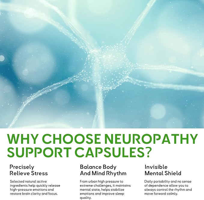 Neuropathy Nerve Relief Support,Nerve Savior for Neuropathy, with 600mg Alpha Lipoic Acid -Benfotiamine, Maximum Strength Natural Nerve Vitamins -120 Capsules