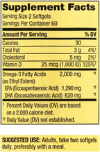 Spring Valley Omega-3 from Fish Oil 2000 mg, Maximum Care, 120 count + STS Sticker.