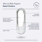Ritual Natal Choline Supplement - 550mg - to Support Baby’s Cognitive Function When Taken During Pregnancy and Postpartum Choline Content in Breastmilk* - Vegan - Citrus - 30 Capsules - 30 Servings