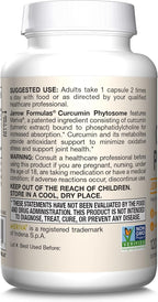 Jarrow Formulas Curcumin Phytosome 500 mg - Formulated with Meriva - Antioxidant Support Supplement - Joint Health & Support - 120 Veggie Capsules