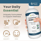 SCD Probiotics SCD Essential Probiotics for Women, Men, Kids and Toddlers, Live Probiotic for Digestion and Immunity, Gut Health Liquid Probiotic Supplement with 11 Strains – 16.3 fl oz (3 Pack)
