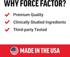 Force Factor Apigenin Supplement for Relaxation and Stress Support, Powerful Bioflavonoid and Antioxidant, Apigenin 50mg, Premium Quality, Vegan, Non-GMO, 60 Capsules (Packaging May Vary)