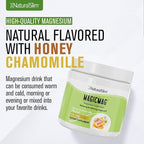 NaturalSlim MagicMag Magnesium Citrate Powder Drink for Relaxation, Stress, Constipation, Better Rest & Digestive Health, Magnesium Supplement for Women and Men, Honey Chamomile 8oz