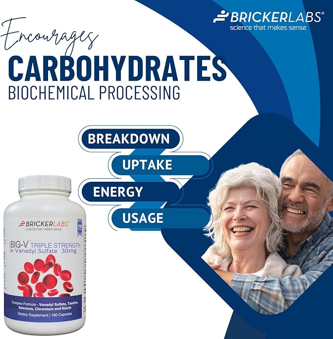 Bricker Labs Joint Comfort and Sugar Balance | Omega Cyclo Mussel for Joint Health + Big-V Triple Strength Vanadyl for Blood Sugar Support