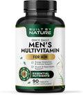 Built by Nature Multivitamin for Men – Mens Multivitamins & Vitamins for Men – Daily Immune, Energy & Heart Health Support – Once Daily Mens Multivitamin Supplement – 90 Tablets