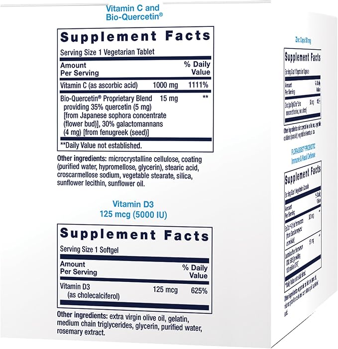 Life Extension - Immune Packs with Vitamin C & D, Zinc and Probiotic (30 Packs)