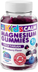 DR. MORITZ Sugar-Free Calm Magnesium Gummies for Kids and Adults - Non-GMO Magnesium Citrate Gummies - Blueberry Flavor - 1-Pack (60 Count)