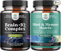 Bundle of Nootropic Memory Supplement for Brain Support and Advanced Brain Supplement for Memory and Focus - for Brain Boost and Natural Energy Booster - for Brain Fog Clarity Energy and Recall