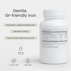 Perelel Daily Iron Ease, 15MG Iron Supplements with Magnesium, Vitamin C, & Vitamin B12 for Nutrient & Energy Support, Capsules for Women and Men, Soy, Dairy & Gluten Free, Non GMO, 30 Pills