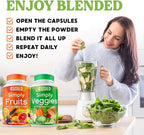 Simply Nature's Pledge - Packed with Over 40 Different Fruits & Vegetables - 4 Month Supply- Made with Whole Food Superfoods - with Aloe Vera – 100% Soy Free - 720 Capsules