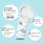 OraTicx Kids Dental Probiotics for Strong Teeth, Healthy Smile, 8 Billion CFU Probiotics for Oral Health, Yogurt Flavor 1-Pack
