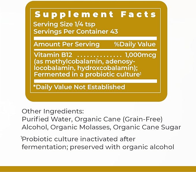 Premier Research Labs B12-ND - Vitamin B12 Liquid, B12 Vitamins, B12 Drops, B-12 Tincture with Methylcobalamin, Adenosylocobalamin, Hydroxcobalamin, 1000 mcg B12 Per Serving - 2 Fl Oz
