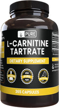 Pure Original Ingredients L-Carnitine Tartrate (365 Capsules) No Magnesium Or Rice Fillers, Always Pure, Lab Verified