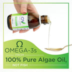 Omega-V Benefits Liquid Omega 3 Supplement - 5 oz, 30-Day Supply - Vegan Supplement with 1000mg EPA & DHA for Eye Health