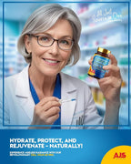 AJS Pure Cell Youth 6X PRO, 90 Capsules -PQQ 40mg, R-Lipoic Acid 360mg, Sodium Hyaluronate 120mg, Pterostilbene 150mg, Grape Seed Extract 50mg, Spermidine 10mg