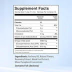 5X Ultimate Strength Omega 3 Fish Oil Liquid with Vitamin D, Burpless Liquid Fish Oil Supplements with High EPA and DHA Omega 3 Fatty Acid Supplements, 7.60 floz, Lemon Flavor