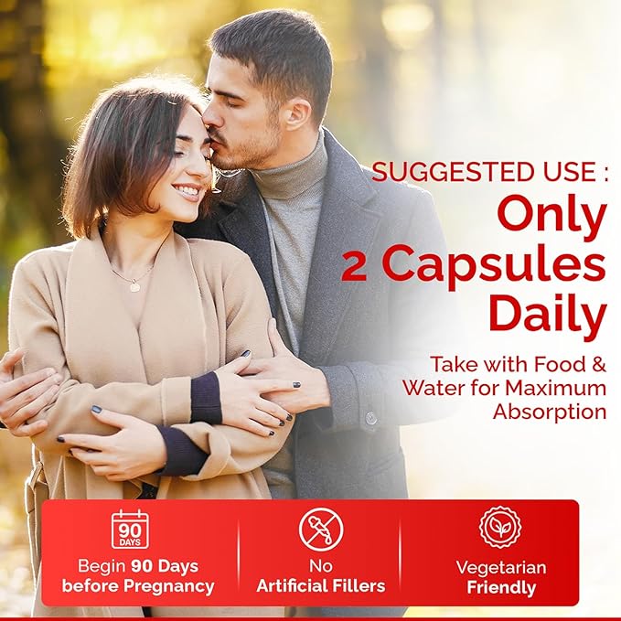 CONCEIVE PLUS Motility Support for Men | Boost Sperm Volume & Count | Spermidine Supplements with Vitamin D, E, Zinc, Antioxidants – Multivitamin Fertility Supplements for Men, 60 Caps