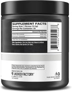Jacked Factory Creatine + Glutamine - Creatine Supplement with L-Glutamine for Muscle Recovery, Muscle Growth, Increased Strength, Enhanced Energy Output, and Gut Health - 30 Servings, Blue Raspberry