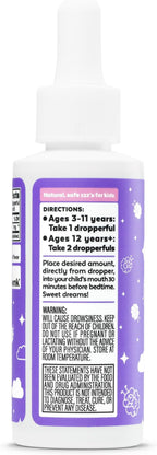 Wink Well Kids Liquid Melatonin Drops- Natural Sleep Drops for Toddlers and Teens Sleep Aid with 1mg Per Serving-Non-Addictive Children's Liquid Melatonin- 2 Oz