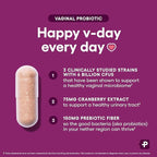 Physician's CHOICE Vaginal Probiotics for Women - pH Balance, Odor Control, Yeast Balance, Vaginal Flora & Feminine Health - 6B CFU with Organic Prebiotics and Cranberry Extract - 60 CT