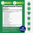 Probulin Womens Probiotic - Vaginal, UT, Gut & Immune Health with Lactobacillus Reuteri - 20 Billion CFU, 12 Probiotic Strains & Prebiotics - 60 Vegan, Gluten Free Capsules for Whole-Body Wellness