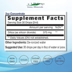 Eidon Ionic Minerals Liquid Silica & Zinc Drops, 2 Fl Oz, Immune Health, Skin Care, All-Natural Ingredients, No Artificial Colors or Preservatives