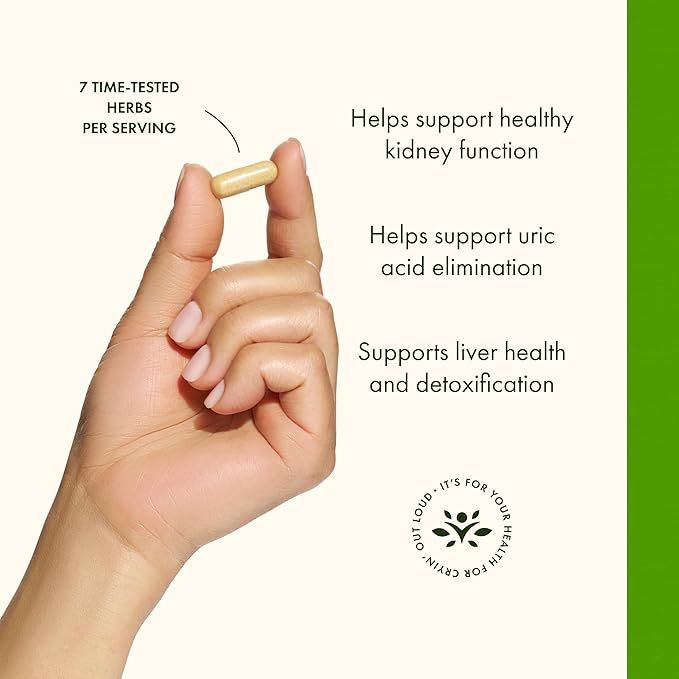 Swanson Uric Acid Cleanse - Natural Supplement Promoting Kidney Support - Features a Powerful Combination of 7 Herbs - (60 Veggie Capsules)