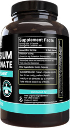 Pure Original Ingredients Potassium Bicarbonate (365 Capsules) No Magnesium Or Rice Fillers, Always Pure, Lab Verified