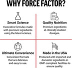 Force Factor NMN Supplement, Nicotinamide Mononucleotide to Support Healthy Aging and Energy Metabolism, Boosts NAD+ Levels, No Gelatin, Non-GMO, 30 Vegetable Capsules