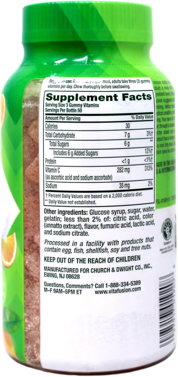 Vitafusion Power C, Gummy Vitamins for Adults (600ct)