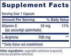 Life Extension L-Arginine Caps, 700 mg, Vitamin C & Amino Acid for Optimal arterial Health, Supports Heart & Immune Health, Healthy Tissue & Bones, Gluten Free, Non-GMO, 200 Capsules