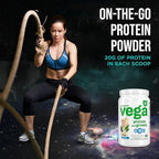 Vega Premium Protein + Supergreens, Vanilla – 20g Vegan Protein, Dairy & Gluten Free, 21.7 oz (20 Servings)