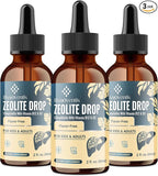 Zeolite Drops for Kids and Adults, Zeolite Clinoptilolite Liquid with Methyl Vitamin B12 & D3 for Gut & Speech, Immune, Bone, Energy, Monk Fruit Flavor, 6 Fl Oz