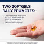 Metagenics Vitamin E Mixed Tocopherols - High Potency Antioxidant Supplement with Alpha & Gamma Tocopherols - Supports Heart, Immune & Cellular Health - Non-GMO, Gluten-Free - 60 Softgels