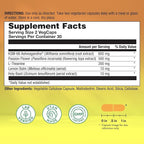 Natural Balance Happy Camper Plus - Supports Relaxation, Mental Energy, Occasional Stress w/KSM-66 Ashwagandha, L Theanine 200mg, Passion Flower, Lemon Balm, Holy Basil, 60-Day Guarantee, 30 Servings