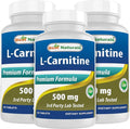 Best Naturals L-Carnitine Tartrate 500 mg 90 Tablets (90 Count (Pack of 3))